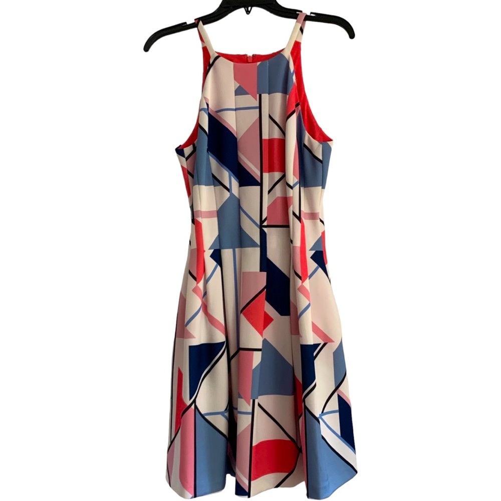 Vince Camuto geometric patterned dress.  O